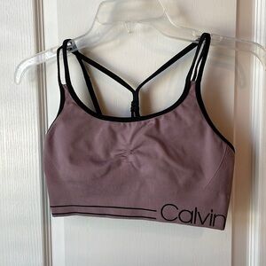 Calvin Klein purple sports bra